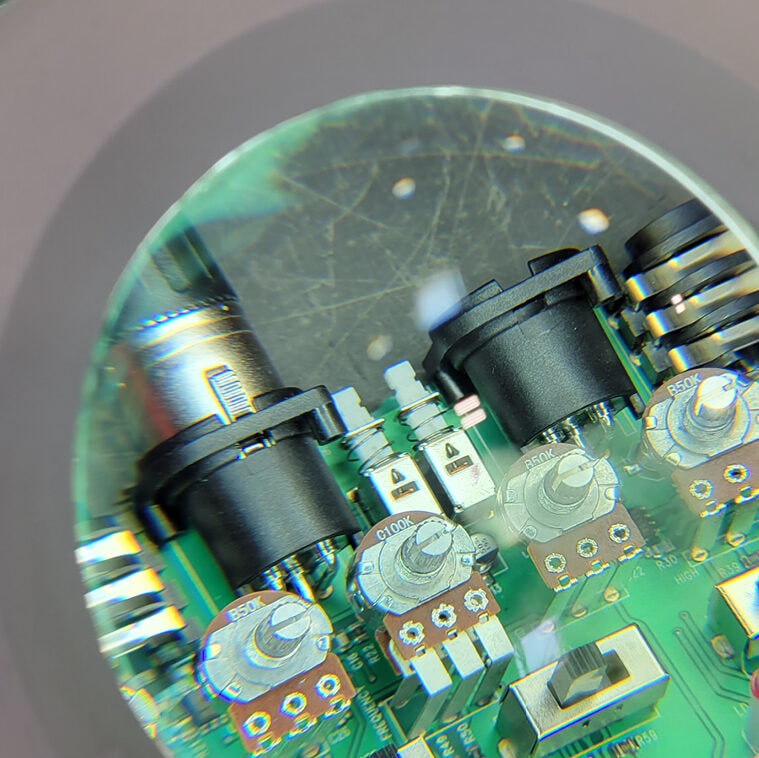 Magnified Circuit Board